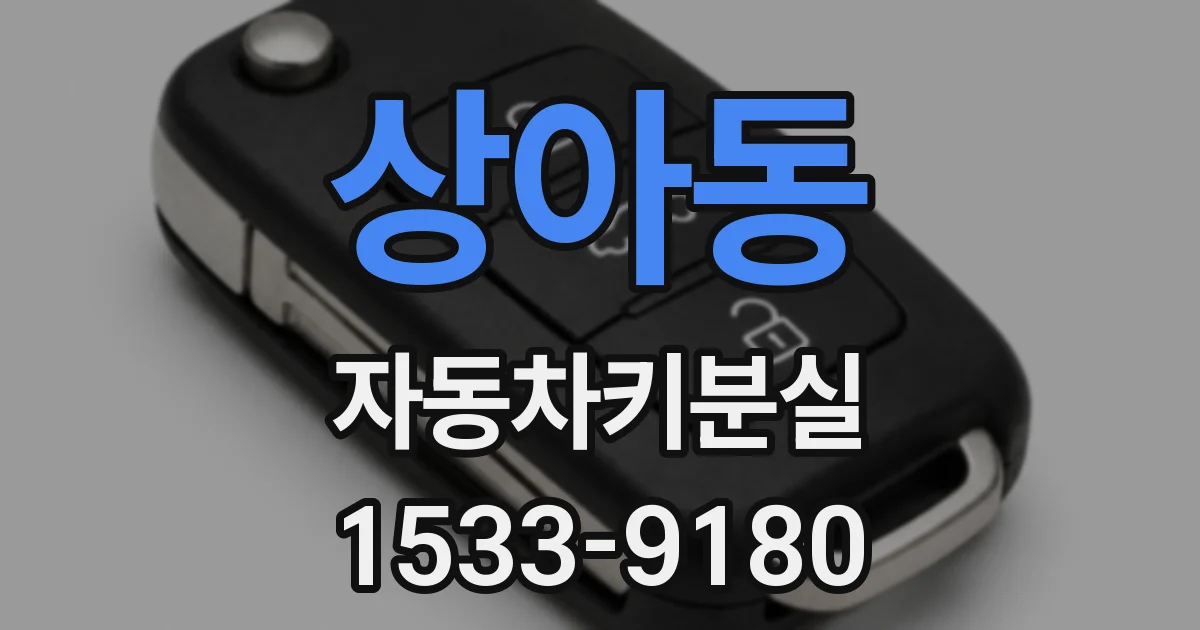 상아동 자동차키분실