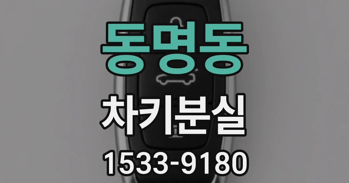 동명동 차키분실