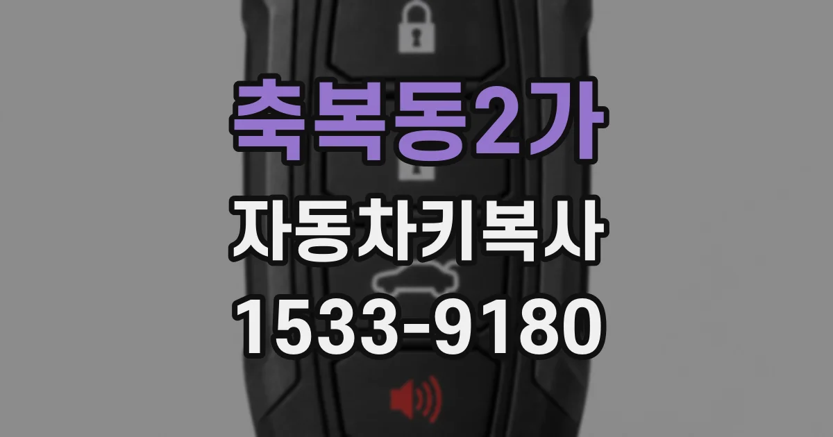 축복동2가 자동차키복사