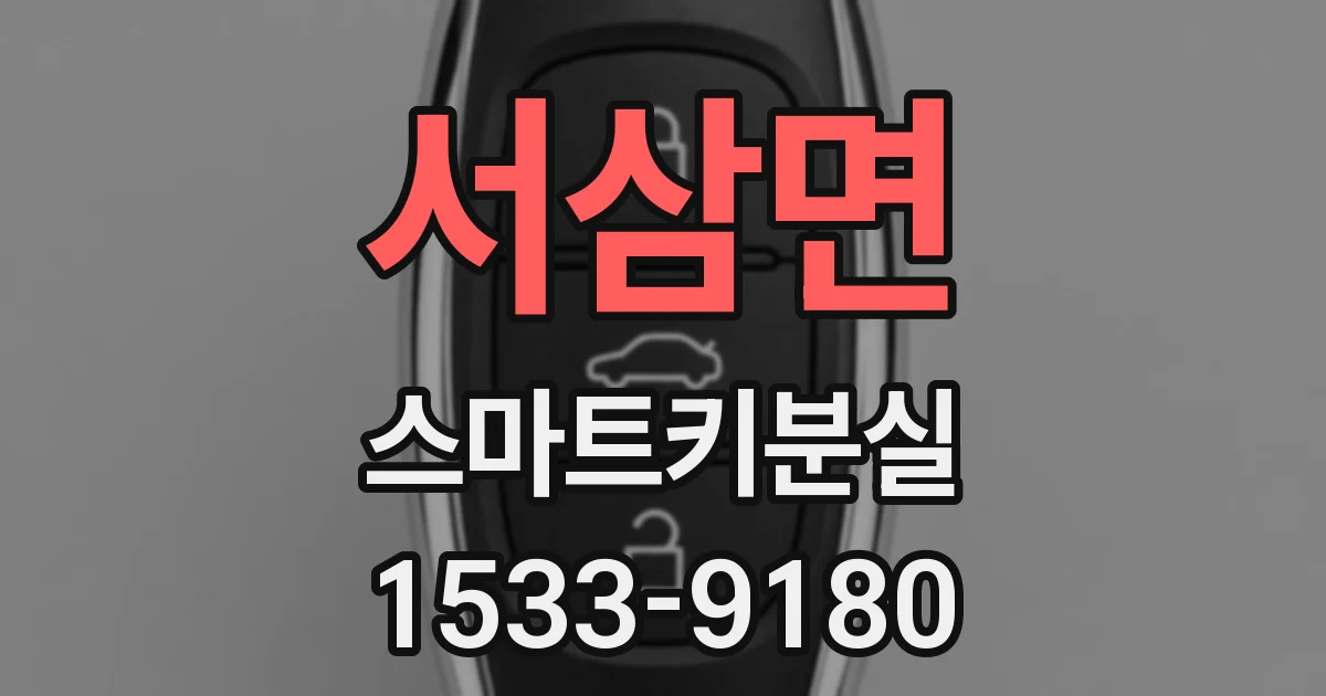 서삼면 스마트키분실