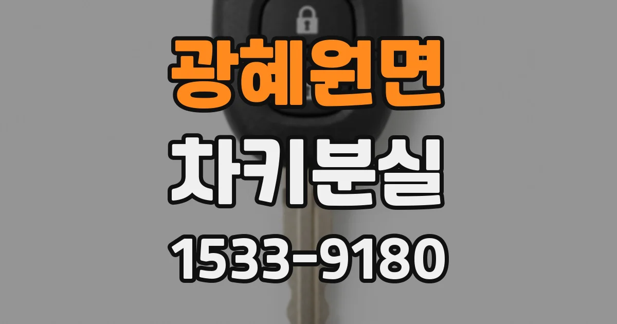 광혜원면 차키분실