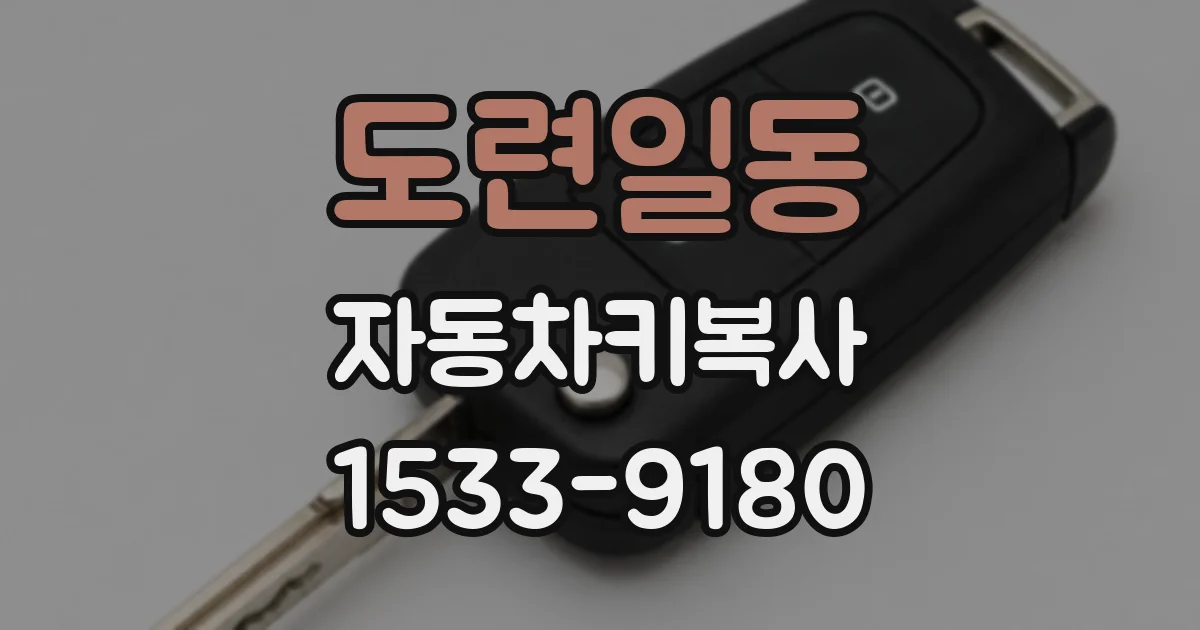 도련일동 자동차키복사