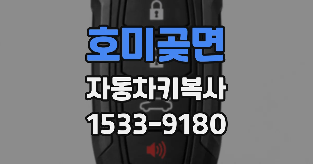 호미곶면 자동차키복사