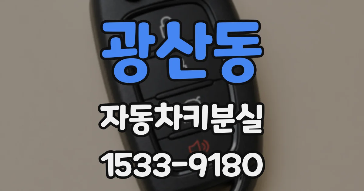 광산동 자동차키분실