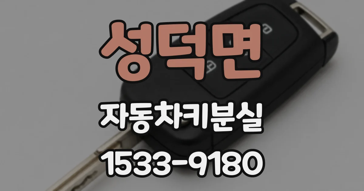성덕면 자동차키분실