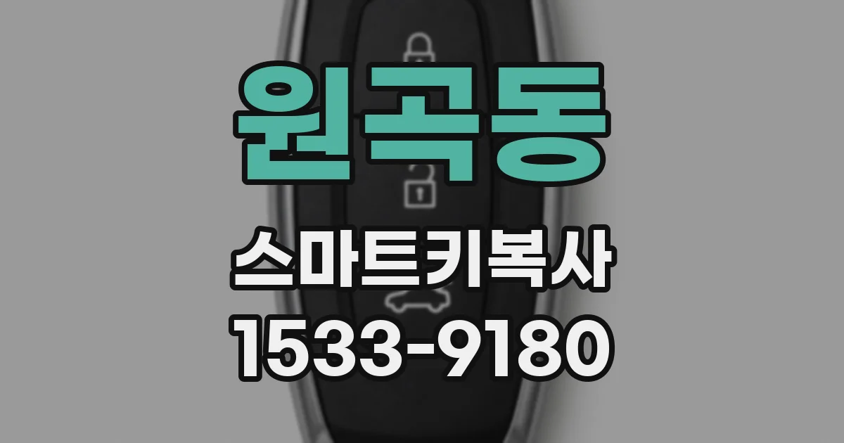 원곡동 스마트키복사
