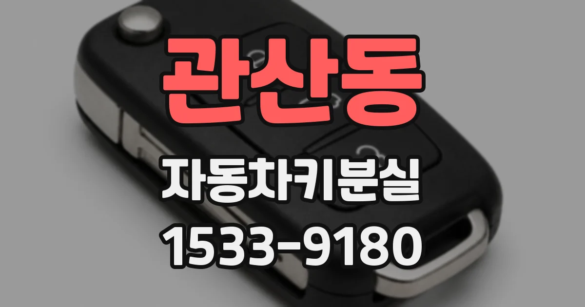 관산동 자동차키분실