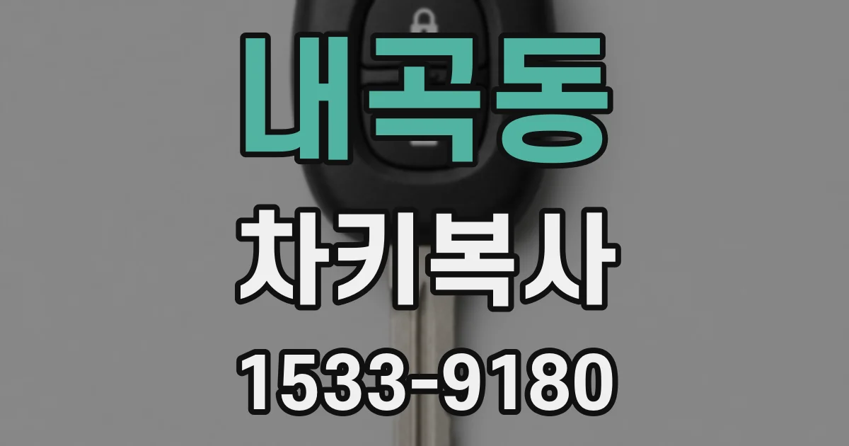 내곡동 차키복사