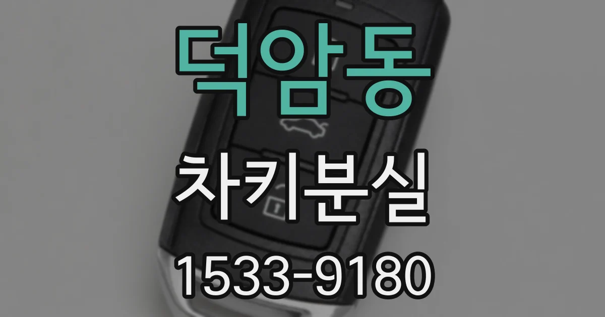 덕암동 차키분실