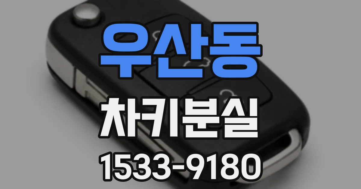 우산동 차키분실
