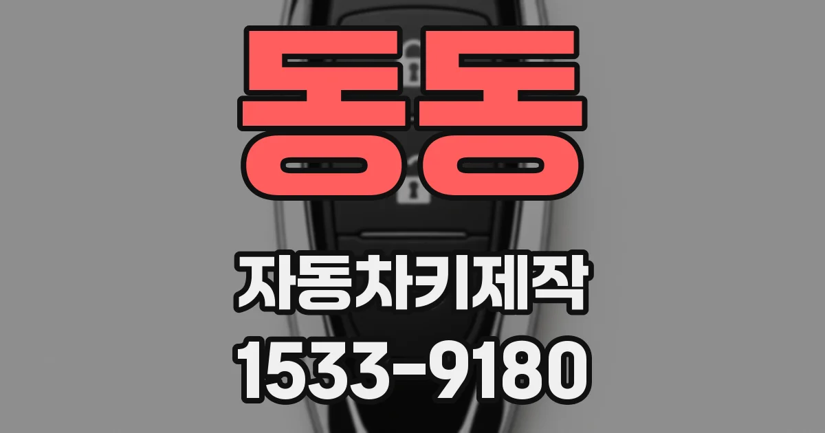 동동 자동차키제작