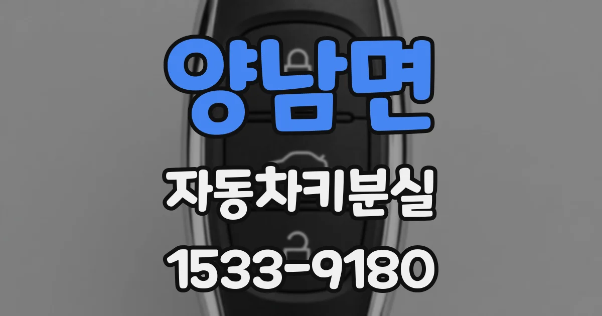 양남면 자동차키분실