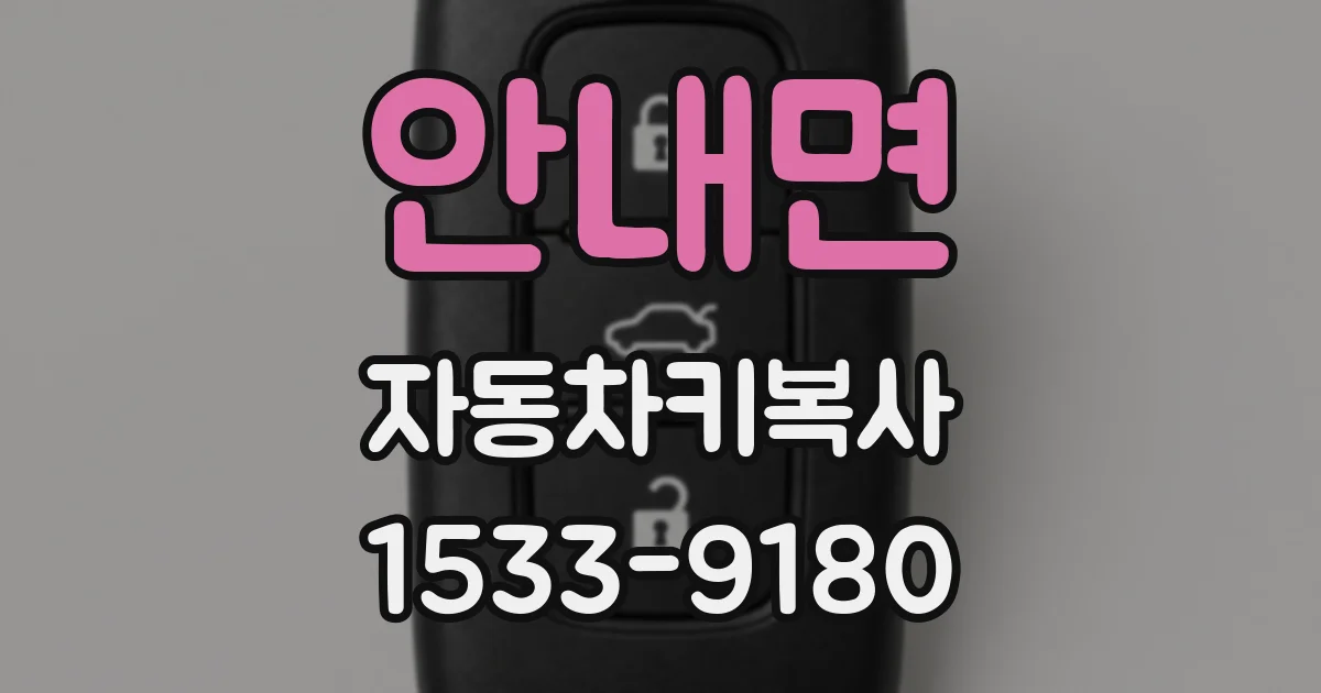 안내면 자동차키복사