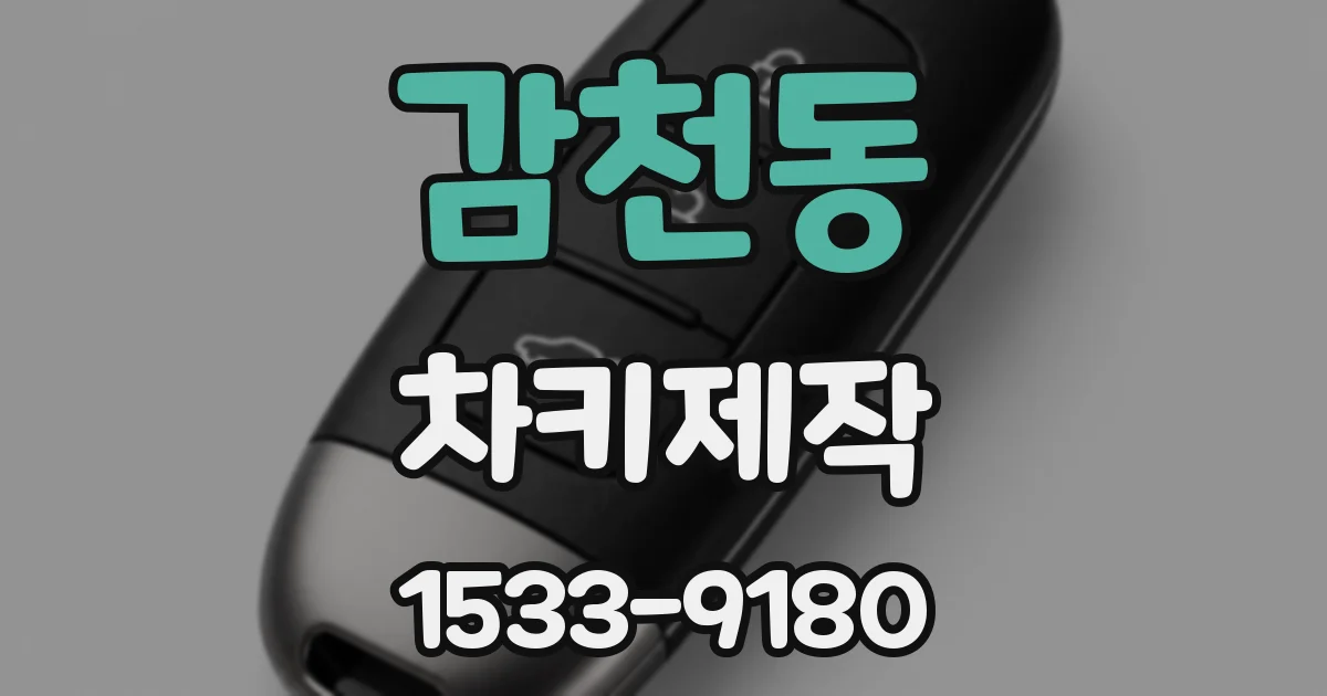 감천동 차키제작
