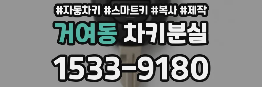 거여동 차키분실