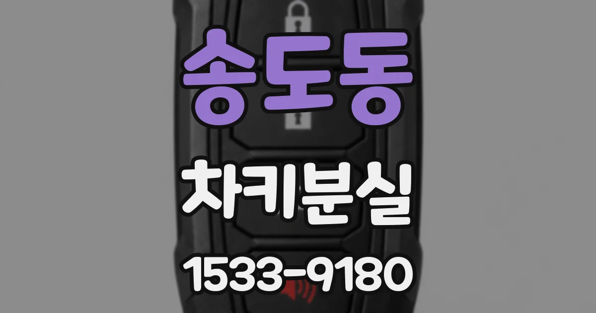 송도동 차키분실