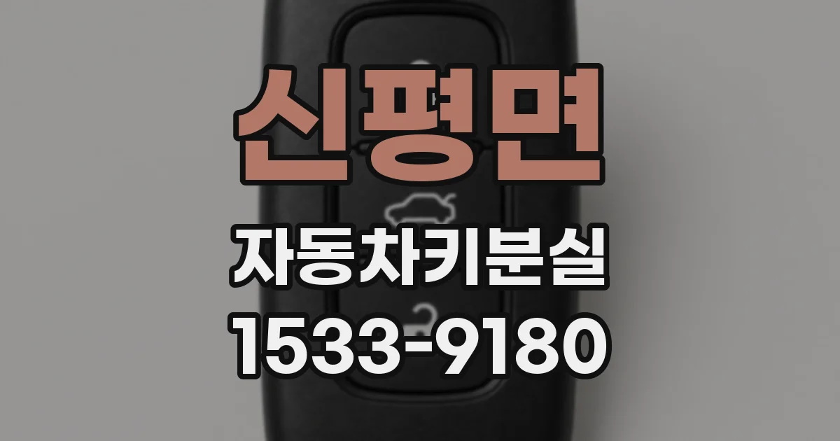 신평면 자동차키분실