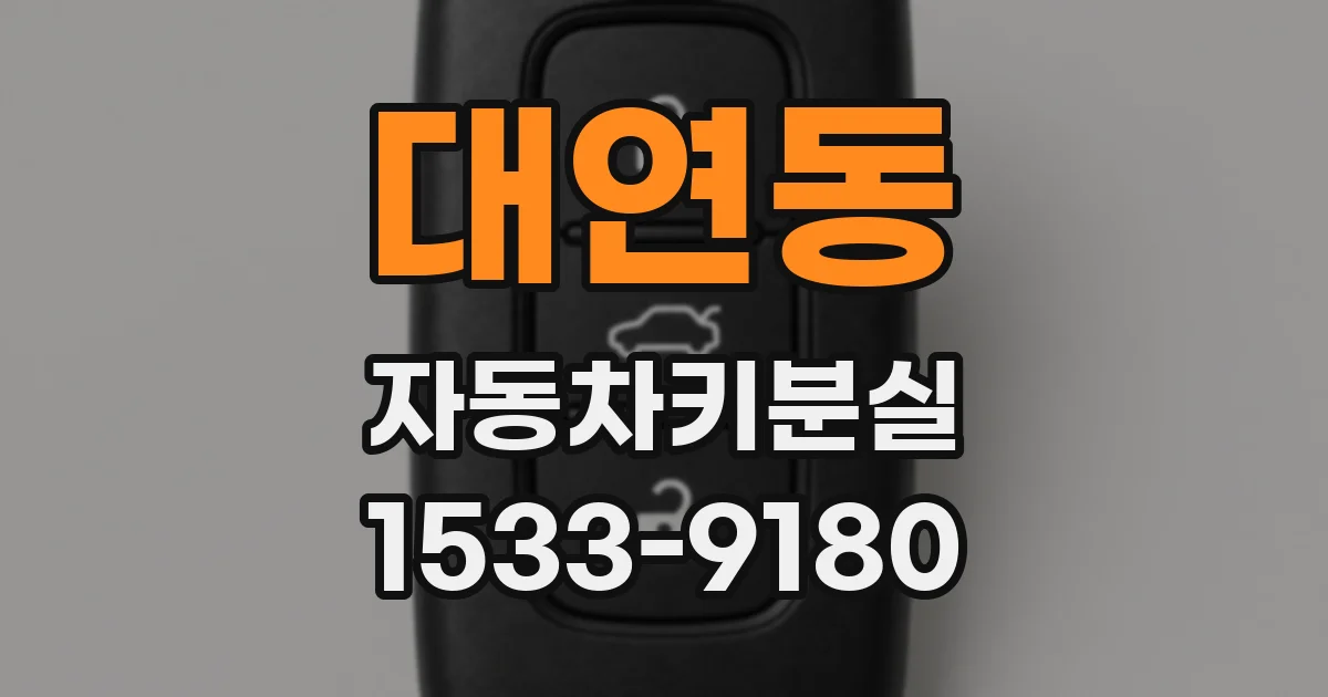 대연동 자동차키분실