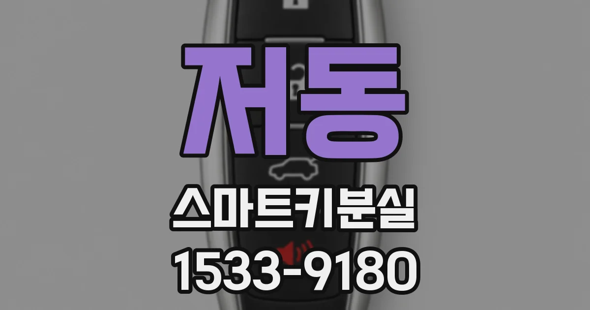 저동 스마트키분실