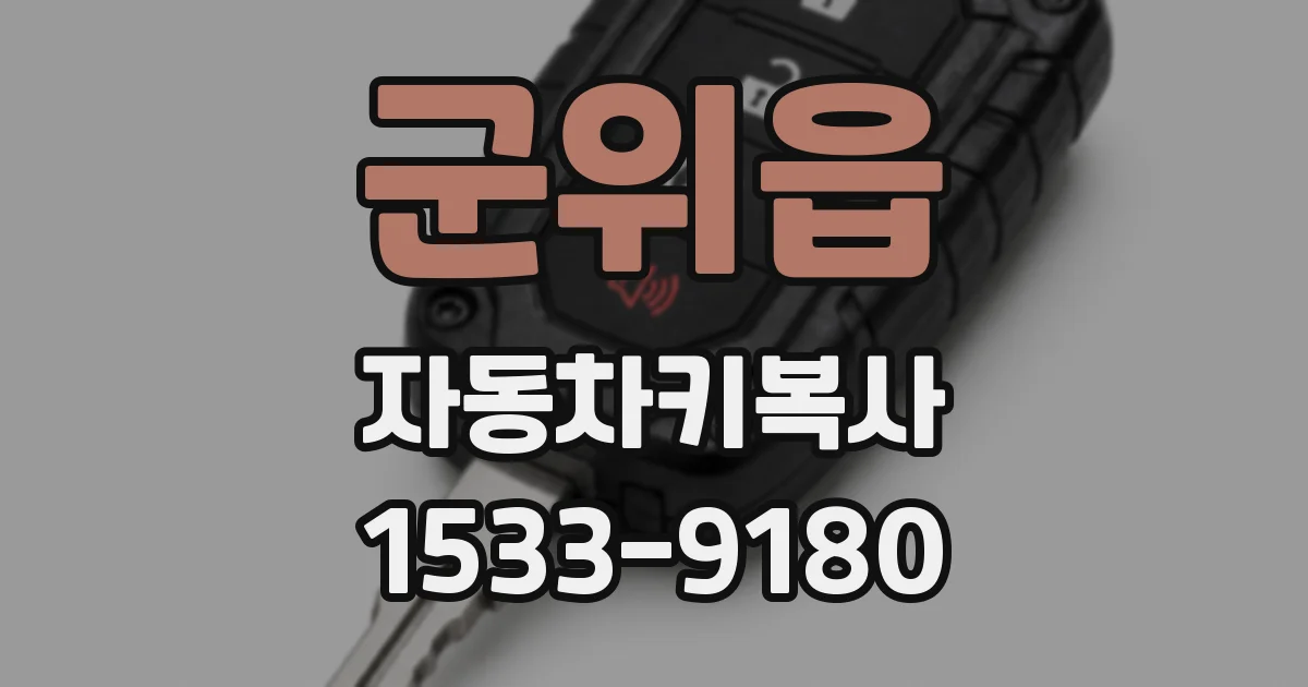 군위읍 자동차키복사