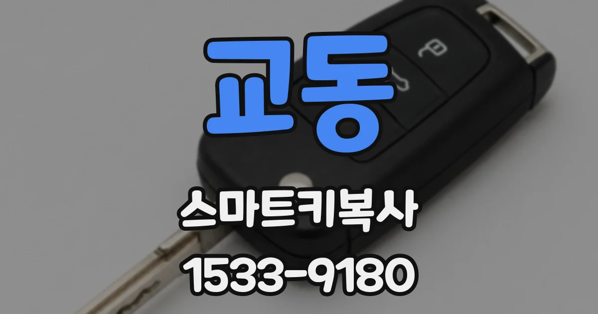교동 스마트키복사