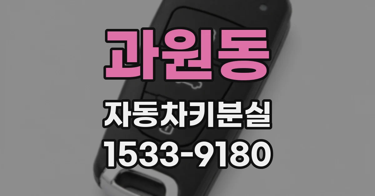 과원동 자동차키분실