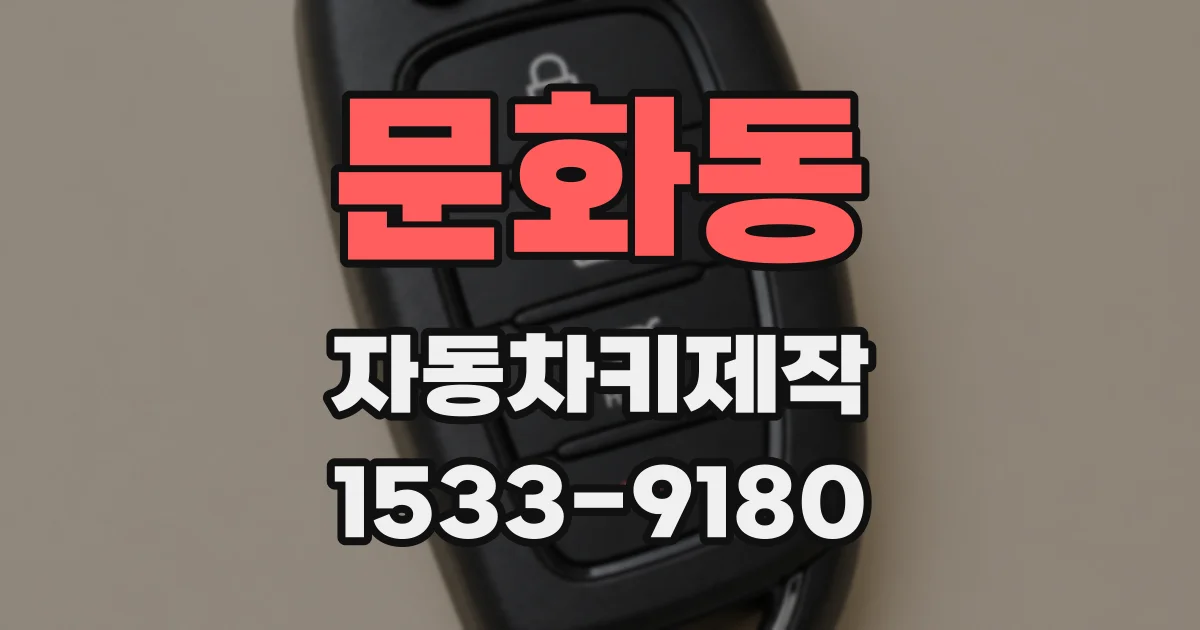 문화동 자동차키제작
