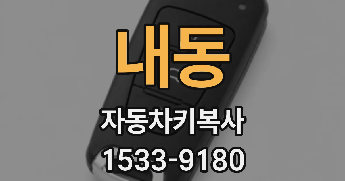내동 자동차키복사