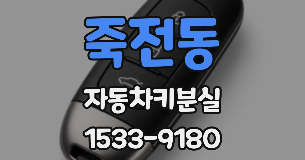 죽전동 자동차키분실