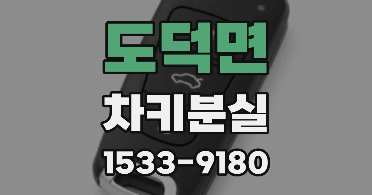 도덕면 차키분실