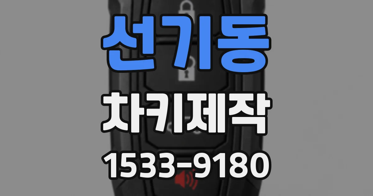 선기동 차키제작