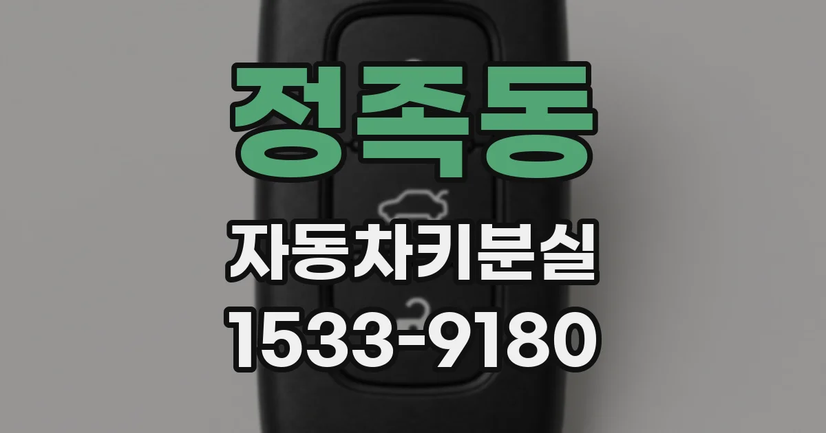 정족동 자동차키분실