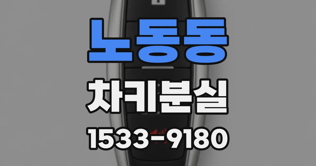 노동동 차키분실