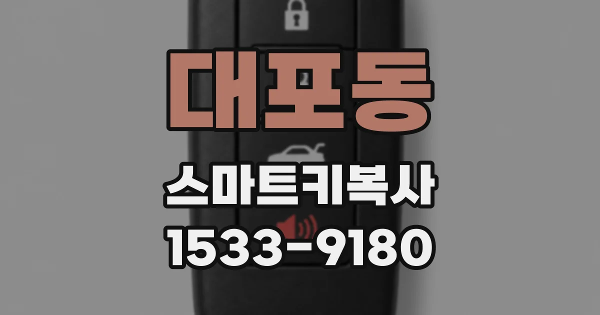 대포동 스마트키복사