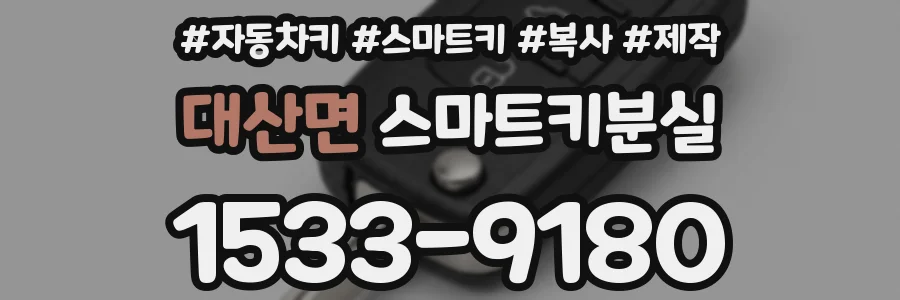 대산면 스마트키분실