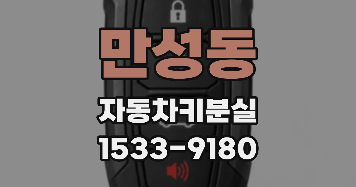 만성동 자동차키분실