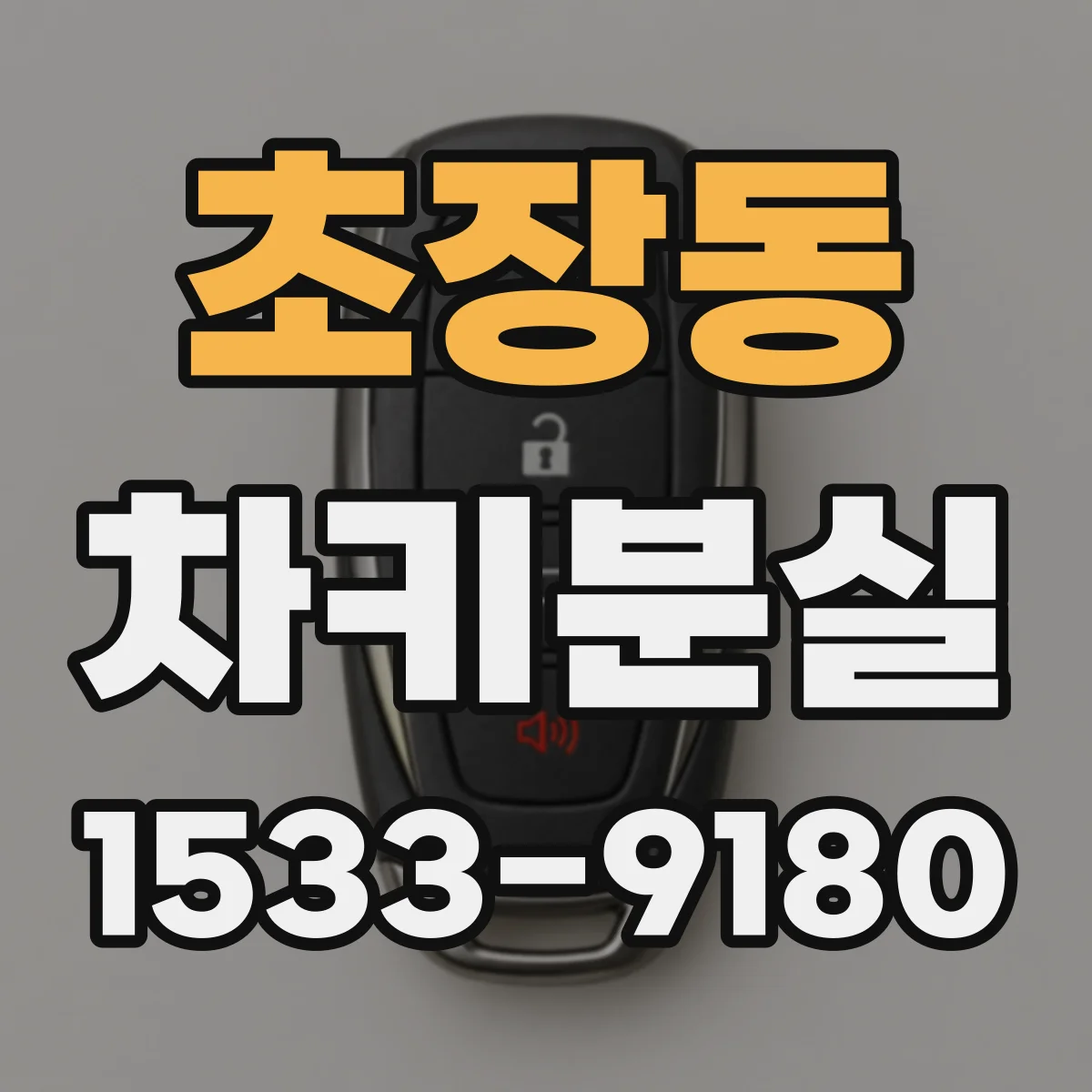 초장동 차키분실