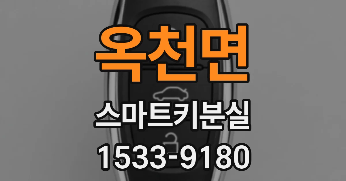 옥천면 스마트키분실