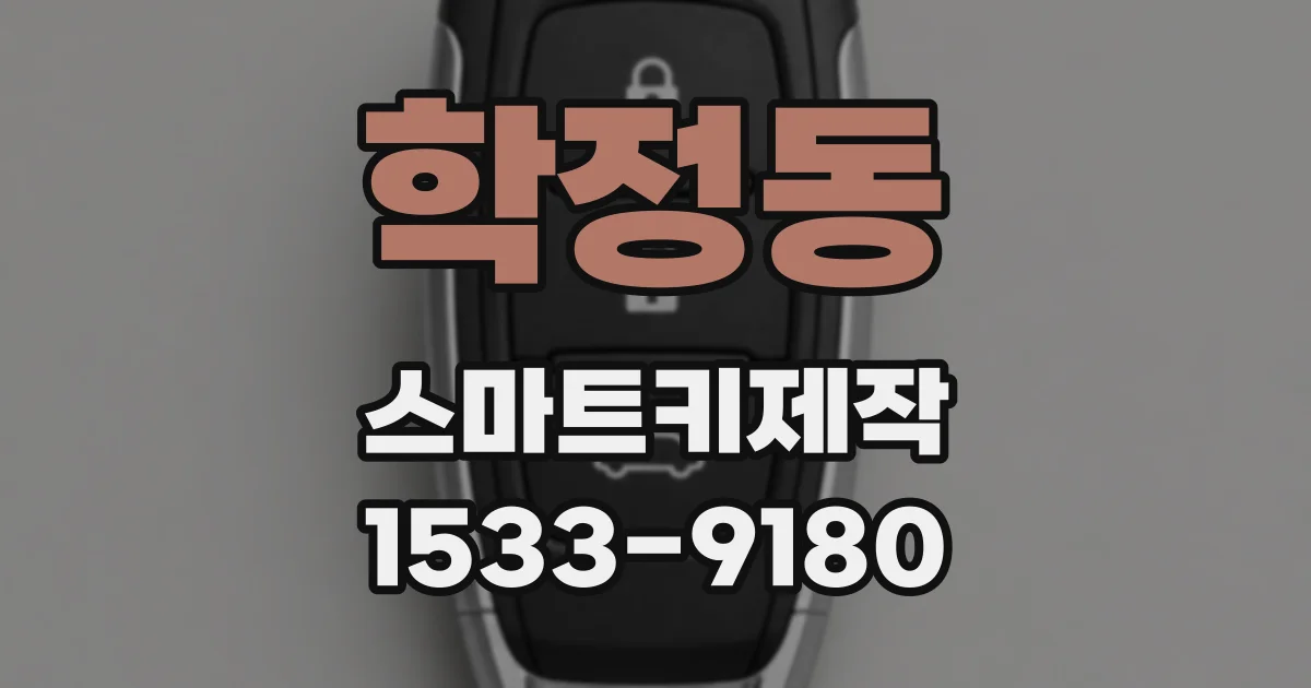 학정동 스마트키제작