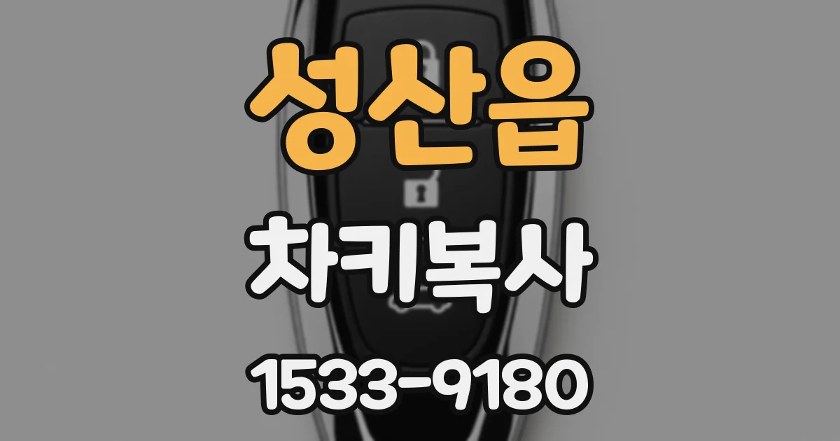 성산읍 차키복사