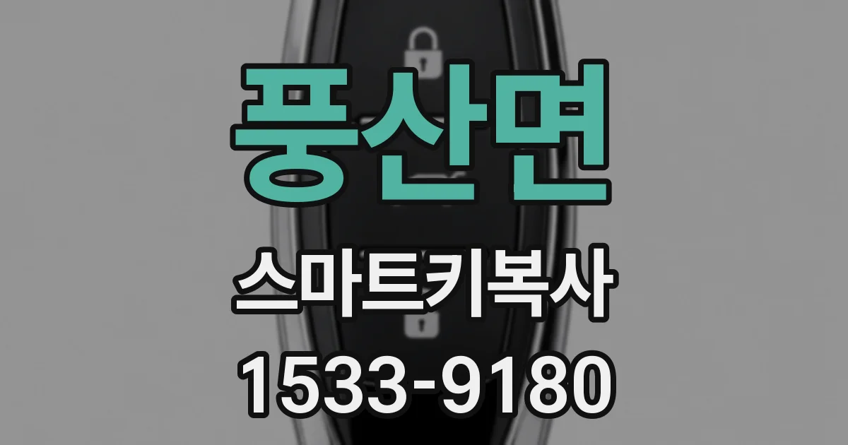 풍산면 스마트키복사