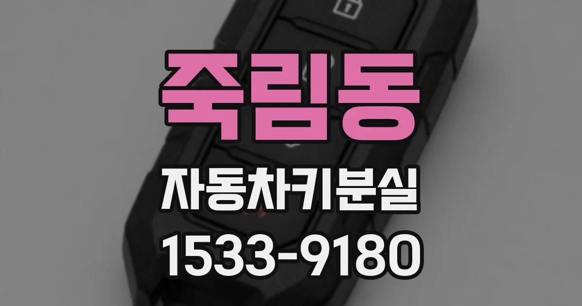 죽림동 자동차키분실