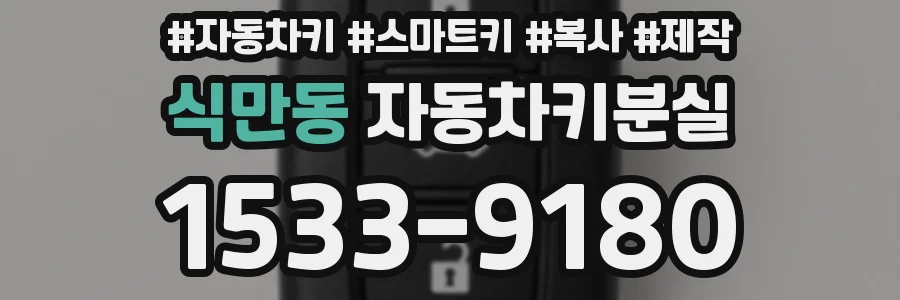 식만동 자동차키분실