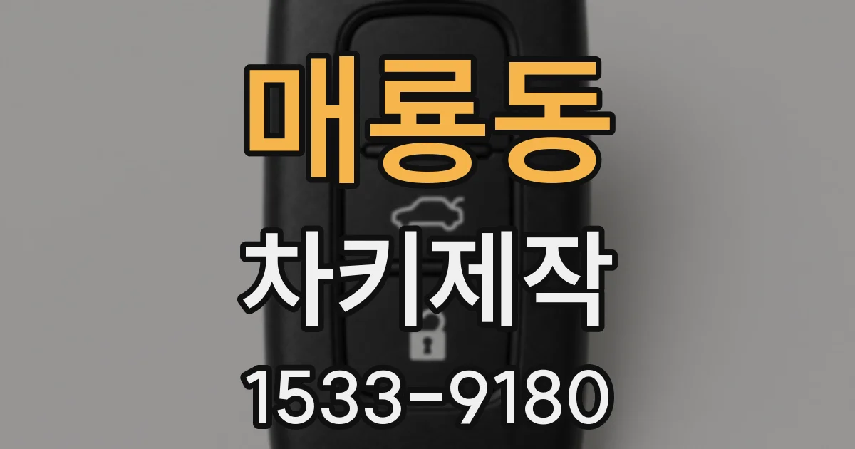매룡동 차키제작