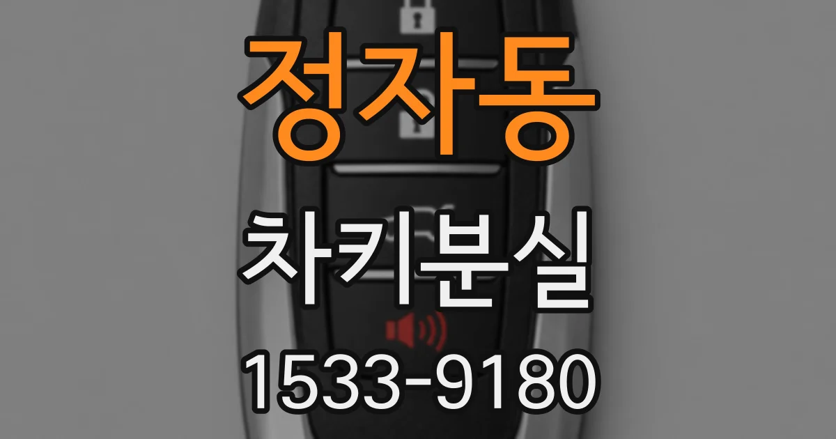 정자동 차키분실
