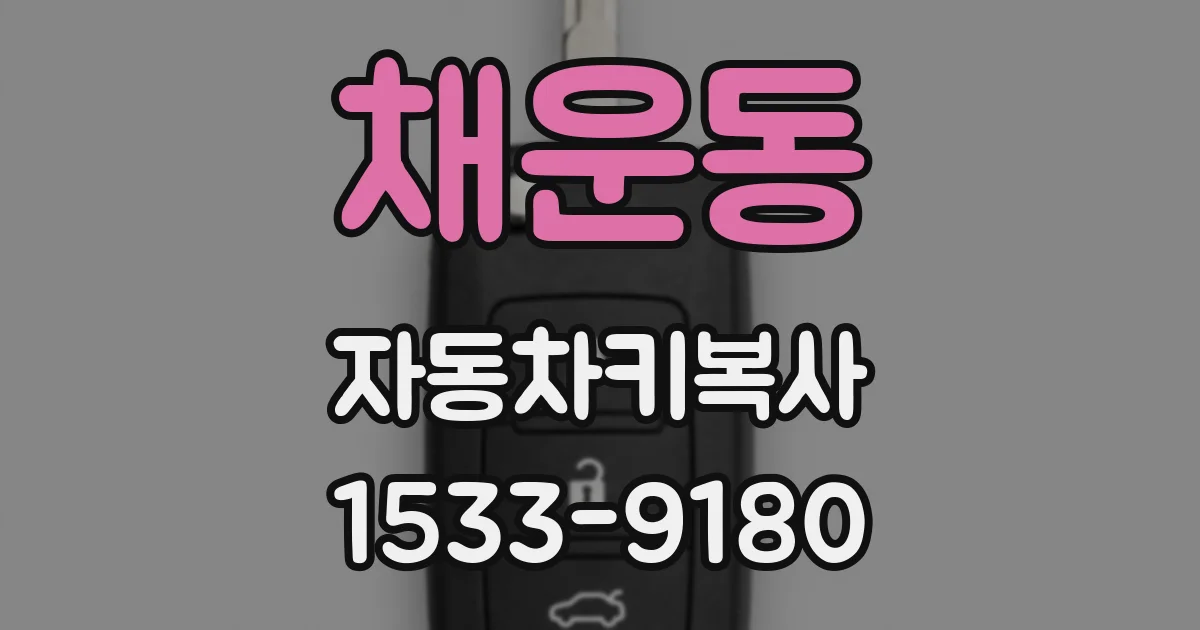 채운동 자동차키복사