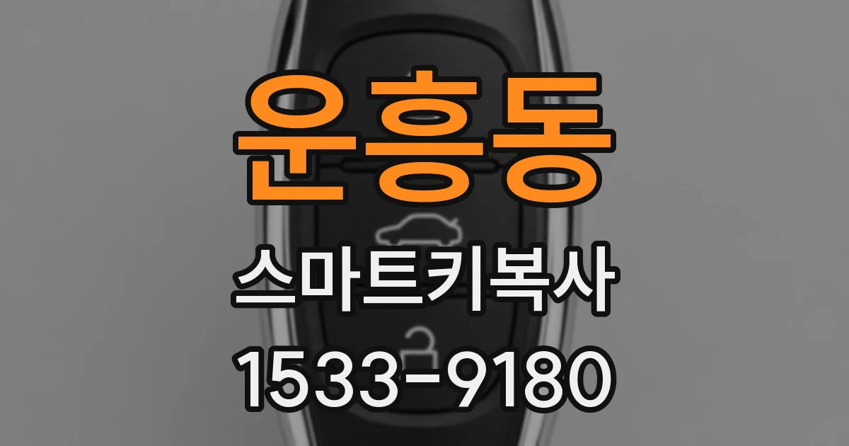 운흥동 스마트키복사
