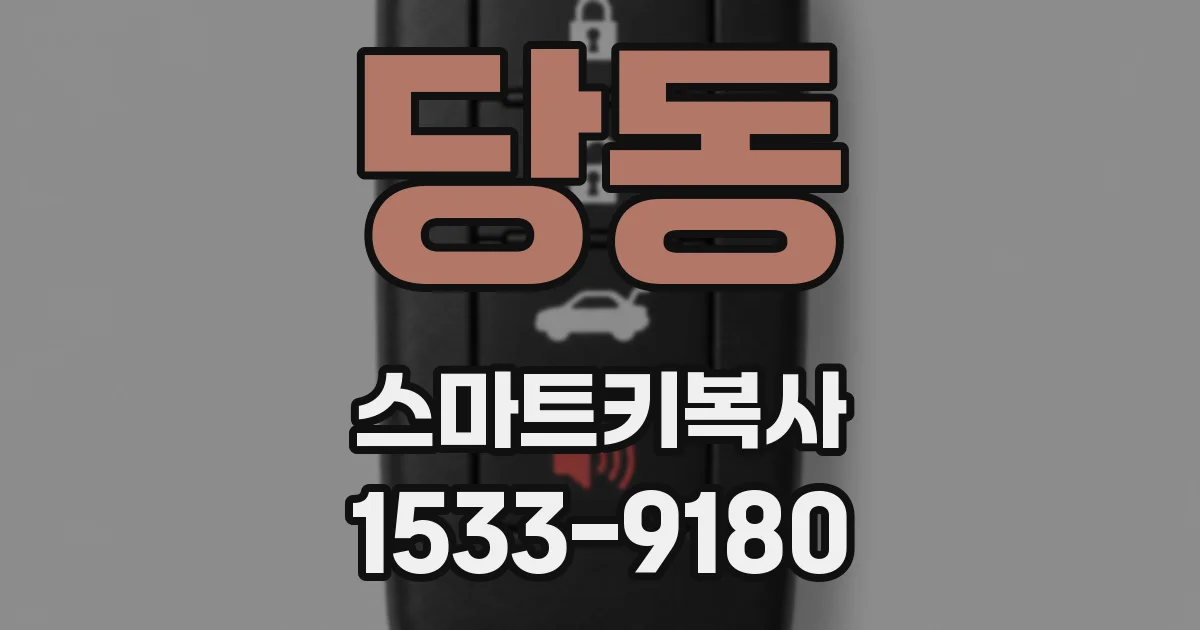 당동 스마트키복사