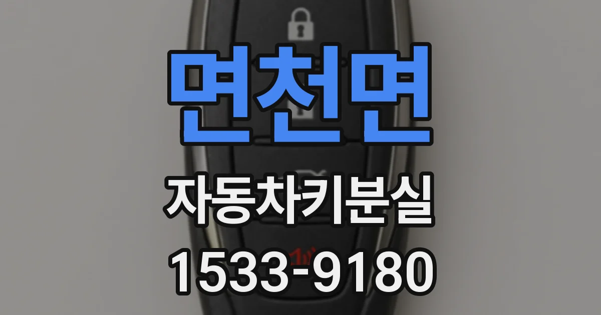면천면 자동차키분실