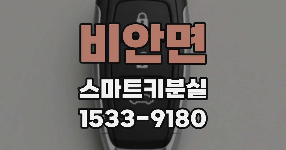 비안면 스마트키분실